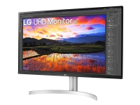 LG 32UN650-W - LED-skjerm - 31.5 - 3840 x 2160 4K UHD (2160p) @ 60 Hz - AH-IPS - 350 cd/m² - 1000:1 - HDR10 - 5 ms - 2xHDMI, DisplayPort - høyttalere
