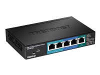 TRENDnet TPE TG50ES - Switch - smart - 5 x 10/100/1000 (PoE+) - stasjonær - PoE+ (30 W)
