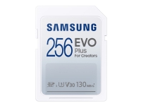 Samsung EVO Plus MB-SC256K - Flashminnekort - 256 GB - Video Class V30 / UHS-I U3 / Class10 - SDXC UHS-I