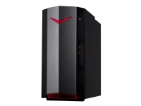 Acer Nitro 50 N50-640 - Tower - Core i5 12400F / 2.5 GHz - RAM 16 GB - SSD 512 GB - GF RTX 3060 - GigE - WLAN: Bluetooth 5.0, 802.11a/b/g/n/ac/ax - Win 11 Home - monitor: ingen - svart, rød