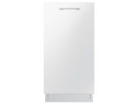 Samsung DW50R4050BB, Fullstendig innebygget, Slimline (45 cm), Hvit, Blå, Skuff, Rustfritt stål