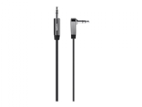 Belkin MIXIT Aux Cable - Lydkabel - ministereojakk hann til ministereojakk hann - 91 cm - svart - 90°-kontakt, flat