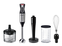 Bosch ErgoMixx MS6CM6155, Stavblender, 0,5 L, Impulsfunktion, 1000 W, Sort, Sølv