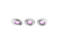 Philips Hue White Color Ambiance Xamento Innfelt sted - Chrome - Triple Pack - Baderom