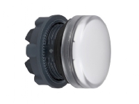 SCHNEIDER ELECTRIC Signallampehoved i plast for LED med linse i hvid farve