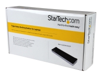 StarTech.com Triple Monitor USB 3.0 Laptop Docking Station - 4K HDMI, 2x DisplayPort - Universal USB Dock for Windows & Mac OS (USB3DOCKH2DP) - Dokkingstasjon - USB - GigE - for P/N: ARMBARTRIO2, ARMTRIO, LTLOCK