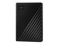 WD My Passport WDBPKJ0040BBK - Harddisk - kryptert - 4 TB - ekstern (bærbar) - USB 3.2 Gen 1 - 256-bit AES - svart