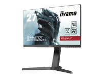 iiyama G-MASTER Red Eagle GB2770QSU-B1 - LED-skjerm - 27 - 2560 x 1440 WQHD @ 165 Hz - Fast IPS - 400 cd/m² - 1000:1 - 0.5 ms - HDMI, DisplayPort - høyttalere - matt svart