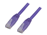 DELTACO - Koblingskabel - RJ-45 (hann) til RJ-45 (hann) - 1 m - UTP - CAT 6 - flertrådet - purpur