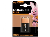 Duracell Plus 100, Engangsbatteri, 9V, Alkalinsk, 9 V, 1 stykker, Beige, Sort