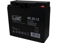 MPL megaBAT MB 20-12 UPS batteri Bly-syre-batteri VRLA AGM Vedligeholdelsesfri 12 V 20 Ah Sort
