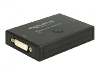 Delock DVI 2 - 1 Switch bidirectional 4K 30 Hz - Videosvitsj - 2 x DVI - stasjonær