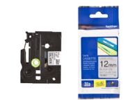 Brother TZM931 - Sort på sølv - Rull (1,2 cm x 8 m) laminert teip - for Brother PT-D210, D600, H110, H200 P-Touch PT-1005, E110, H107 P-Touch Cube Plus PT-P710