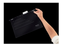 Leitz ALPHA Active - Hengefil - for A4 - med fliker - svart