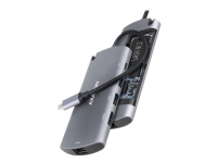 AXAGON HMC-6M2 - Dokkingstasjon - USB-C 3.2 Gen 1 / Thunderbolt 3 - HDMI - GigE