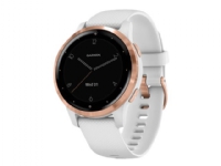 Garmin vívoactive 4S - 40 mm - hvit - sportsur med bånd - silikon - hvit - håndleddstørrelse: 110-175 mm - display 1.1 - Bluetooth, Wi-Fi, NFC, ANT+ - 40 g