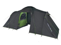 High Peak Como 6.0, Camping, Hard ramme, Tunell Telt, 6 person(er), Grønn, Grå